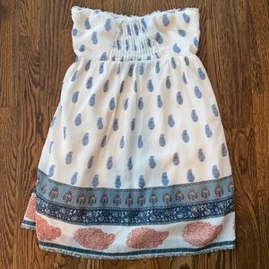 O'Neill Kiley paisley print woven strapless dress